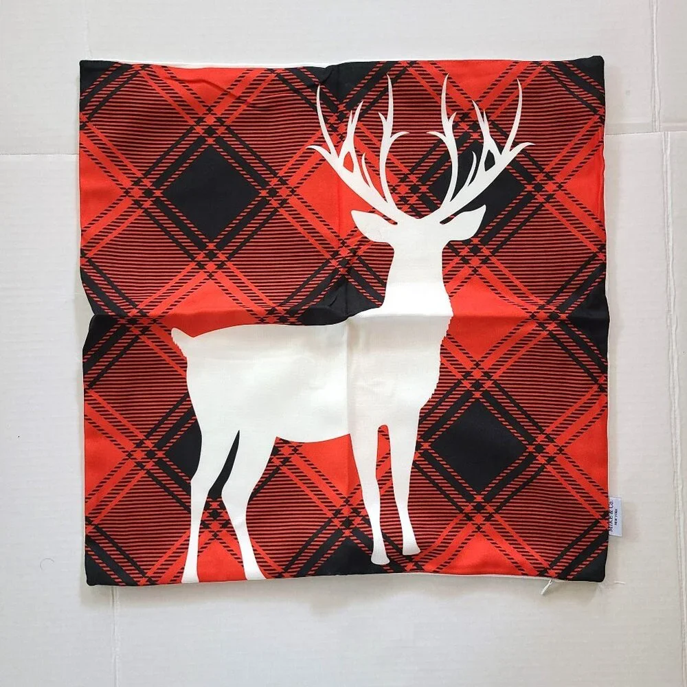 Christmas Decorative Throw Pillow Set of 4 Square 18 in. x 18 in.